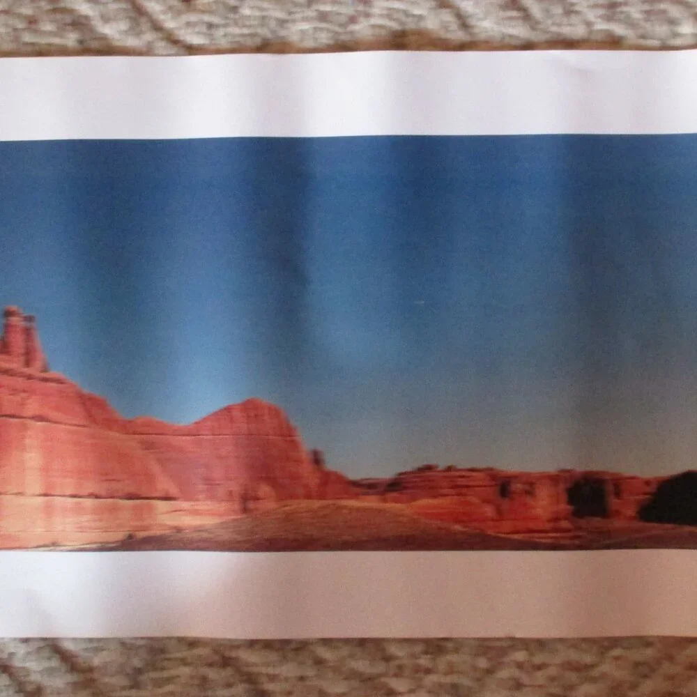 Panoramic Moab Utah Desert Photograph Peter Lorber 8.4 feet long x 12.5 inches